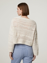 Image sur Pull broderie perforée