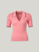 Bild von Poloshirt mit Rippen