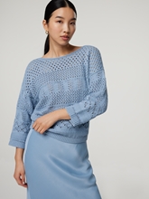 Bild von Pullover mit Lochstickerei