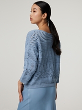 Bild von Pullover mit Lochstickerei