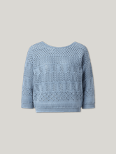 Bild von Pullover mit Lochstickerei