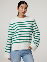 Bild von Strickpullover mit Streifen