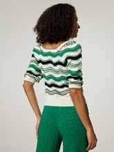 Image sur T-shirt en maille en coton