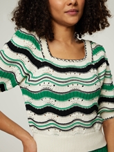 Image sur T-shirt en maille en coton