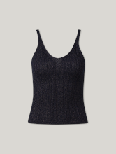 Image sur Top à bretelles avec côtes