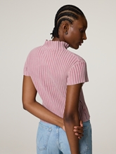 Image sur T-shirt tricoté en coton