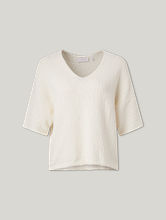 Image sur T-shirt en maille bouclée