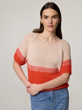Image sur T-shirt en tricot avec mohair