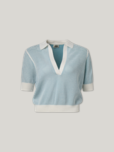 Image sur Polo en tricot de coton