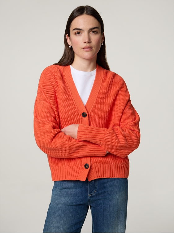 Bild von Strickjacke aus Baumwolle