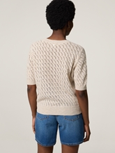 Bild von Shirt aus Lochstrick KARIN
