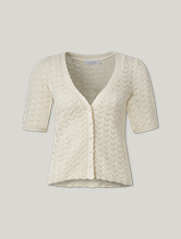 Bild von Strickjacke aus Lochstrick