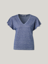 Image sur T-shirt tricoté avec du lin