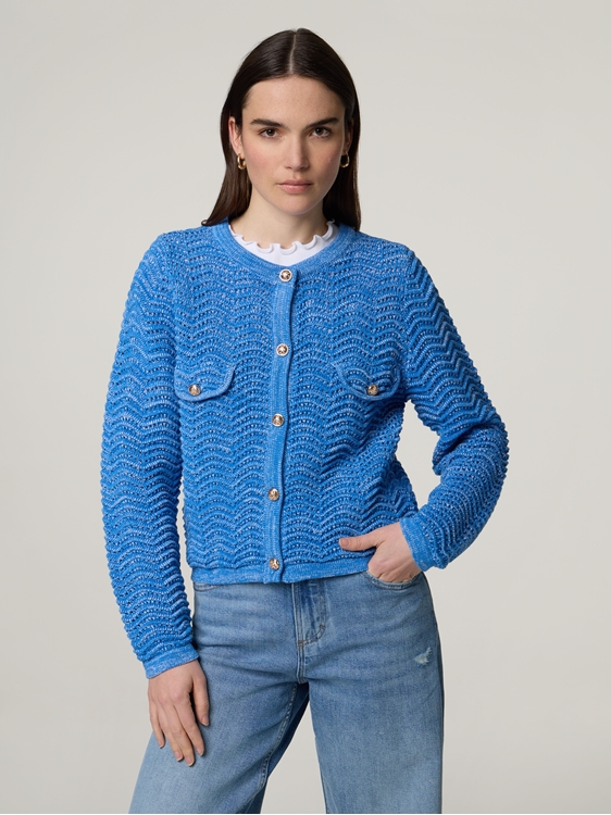 Bild von Strickjacke aus Baumwolle