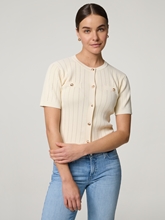 Bild von Strickshirt mit Lochstickerei