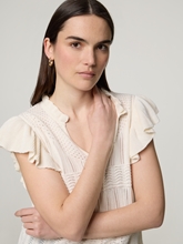 Bild von Strickshirt mit Volantärmel
