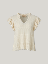 Bild von Strickshirt mit Volantärmel