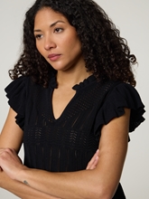 Bild von Strickshirt mit Volantärmel