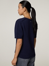 Image sur T-shirt tricoté en coton MMARIN