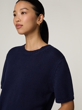 Image sur T-shirt tricoté en coton MMARIN