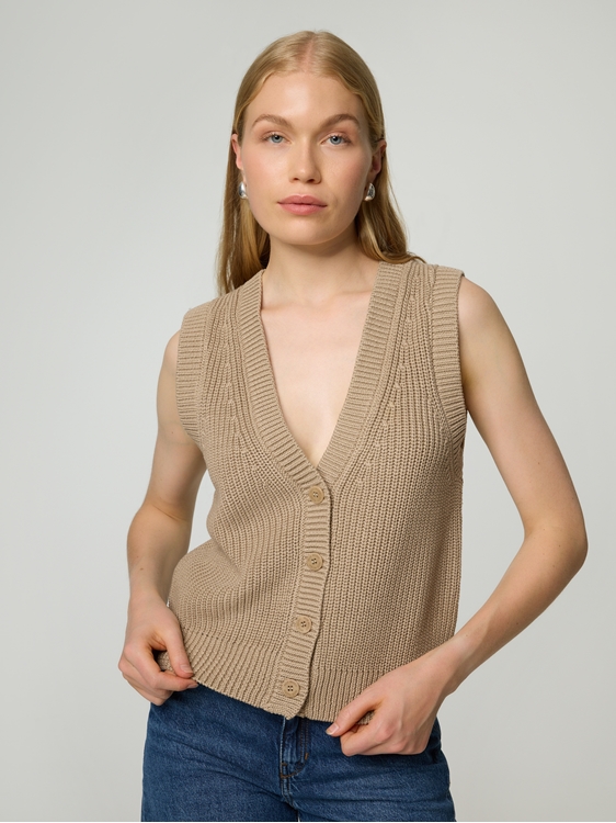 Bild von Strickweste aus Baumwolle MMKIRBY