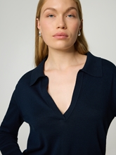 Bild von Strickpoloshirt mit Kaschmir