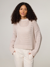 Image sur Pull à broderie ajourée