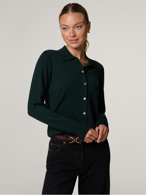 Image sur Veste polo en laine