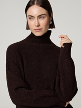 Bild von Stehkragenpullover mit Alpaka