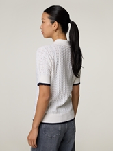 Bild von Strickpoloshirt mit Kaschmir