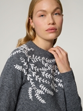 Image sur Pull en maille avec broderies