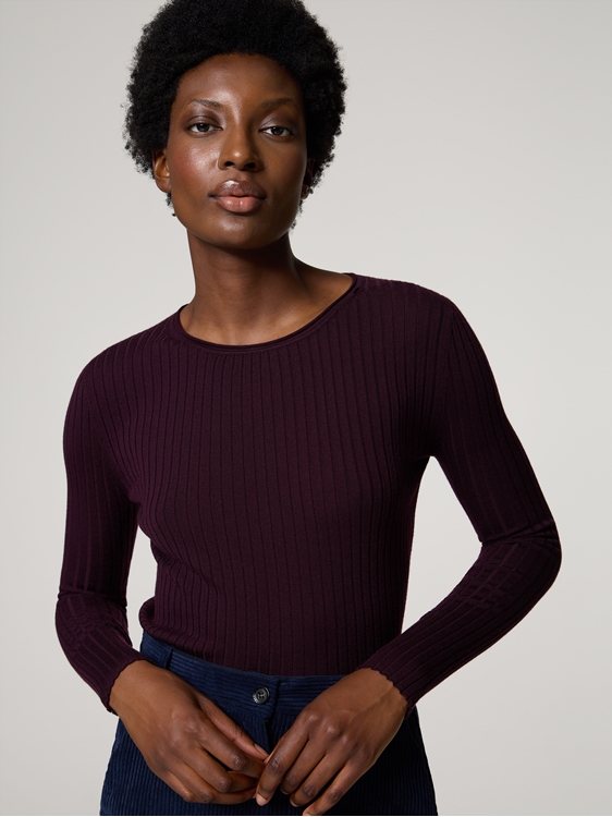 Image sur Rippenmerinopullover