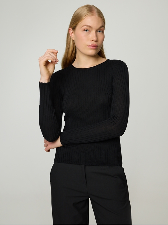 Bild von Pullover mit Rippen