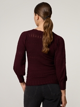 Bild von Strickpullover mit Ballon-Ärmel