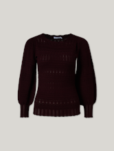Bild von Strickpullover mit Ballon-Ärmel