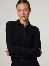 Bild von Polostrickjacke aus Wolle