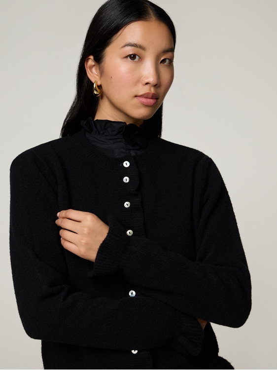 Image sur Rüschenstrickjacke