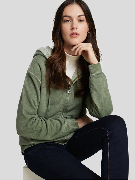 Bild von Sweatjacke aus Baumwolle