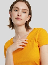 Image sur T-shirt en coton flammé