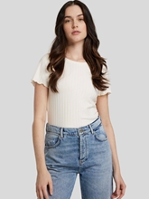 Image sur T-shirt nervuré