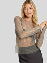 Bild von Netzshirt mit Steinen MAGDA