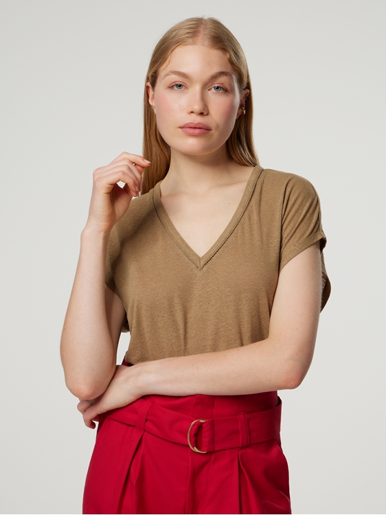 Bild von T-Shirt mit Leinen