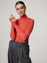 Bild von Langarmshirt mit Rollkragen