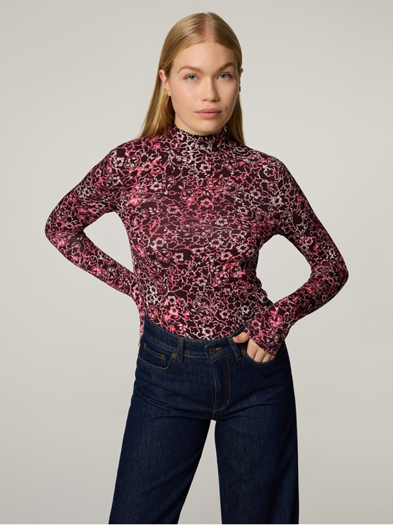 Bild von Langarmshirt mit Stehkragen