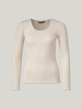 Image sur T-shirt à manches longues en laine ELAINE