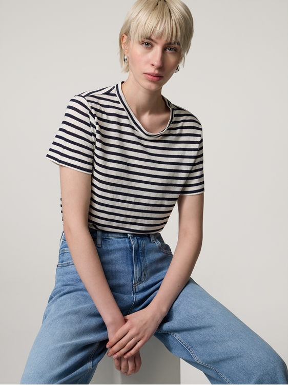 Image sur T-shirt en lin