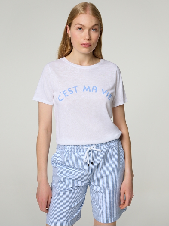 Image sur T-shirt avec coton CHRISTINA