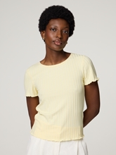 Bild von Rippenshirt mit Volantdetails