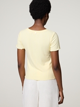 Bild von Rippenshirt mit Volantdetails