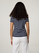 Image sur T-shirt à côtes en coton bio